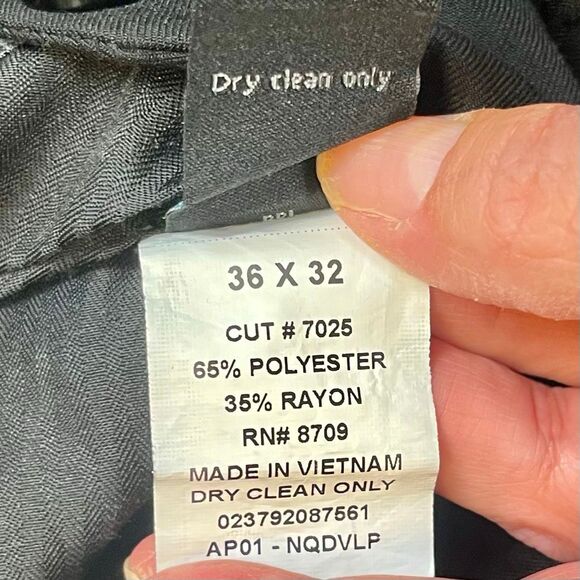 Apt. 9 Men’s Black Dressed Pants 36x32 - Picture 6 of 8